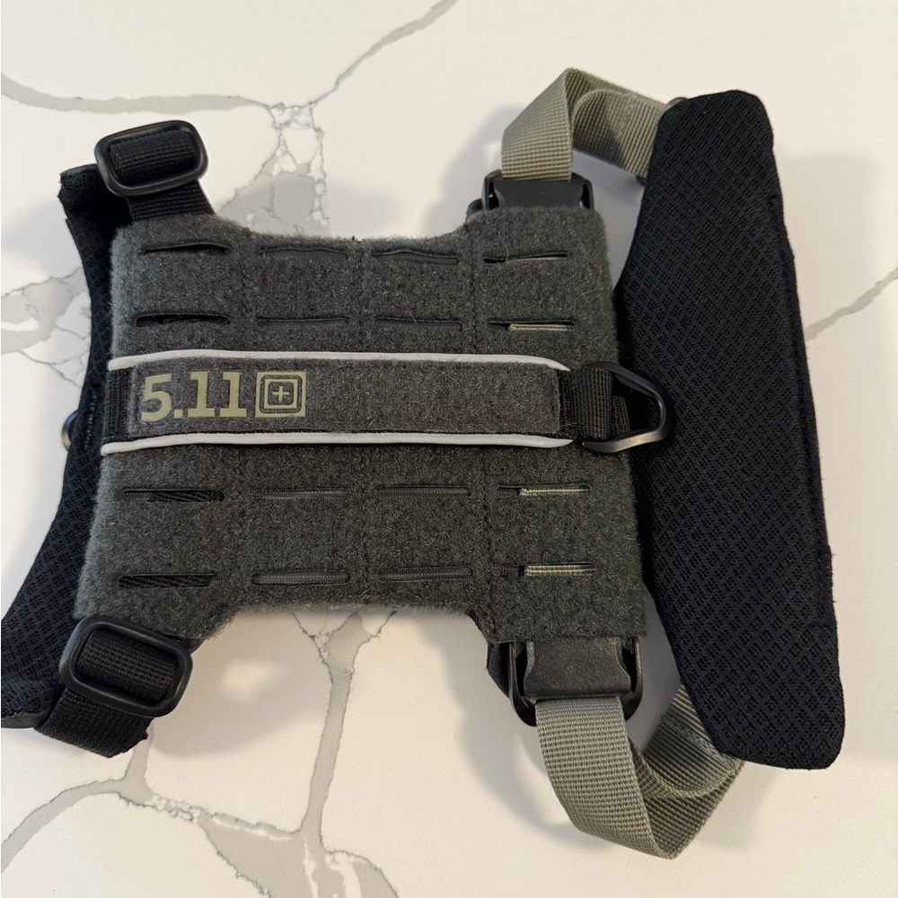 5.11 Tactical Gray and Black Dog Harness